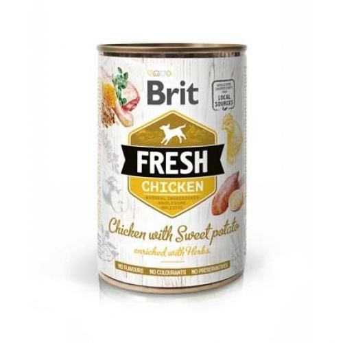 Brit Fresh Chicken/Sweet Potato k 400g курица, батат для собак