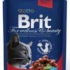 Brit Premium Cat pouch тушеный ягненок и горошек