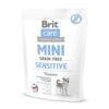 Сухой корм для собак миниатюрных пород с чувствительным пищеварением Brit Care GF Mini Sensitive 400 грм. (оленина)